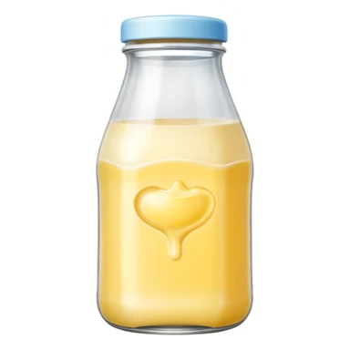 baby Milk bottle yellow sticker