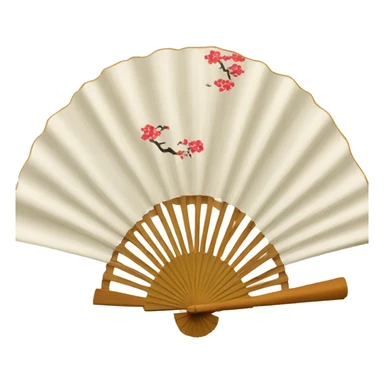 japan hand fan sticker
