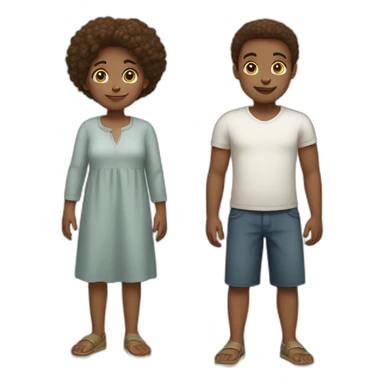 White family big girl two boys sticker