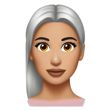Kim kardashian with has skin care routine  sticker