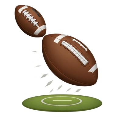 Football missing a field goal sticker