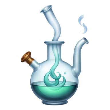 Bong with smoke sticker