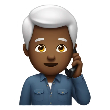 Black person on phone but he’s fat sticker