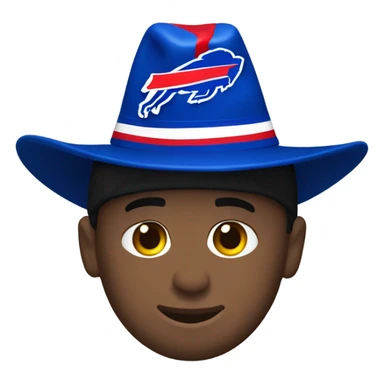 Messi with Buffalo Bills hat sticker