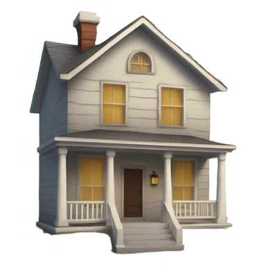 House with sold sign  sticker
