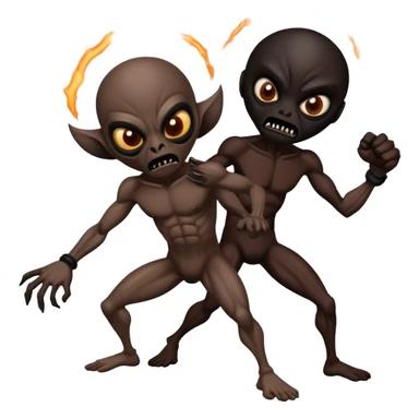 Groove battle black Mexican alien crashed on a white atmosphere insanity torture planet with another black Mexican alien fighting to the death with grooves?! sticker
