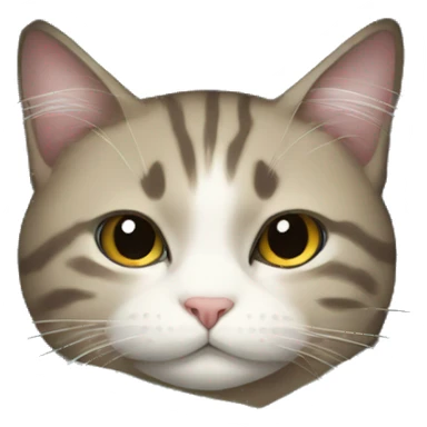 cat snuggled in blanket sticker