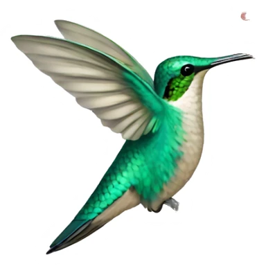 humming bird and lily sticker