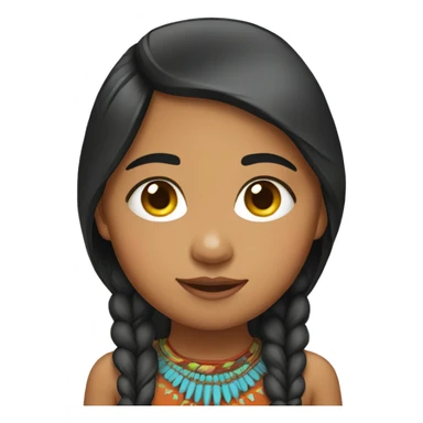 Navajo girl sticker