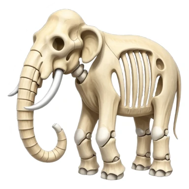 skeleton of a mammoth sticker
