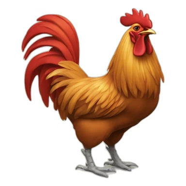 rooster weraing tims sticker