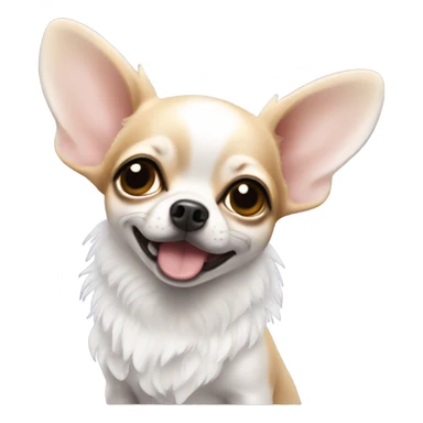 Angel wings chihuahua sticker
