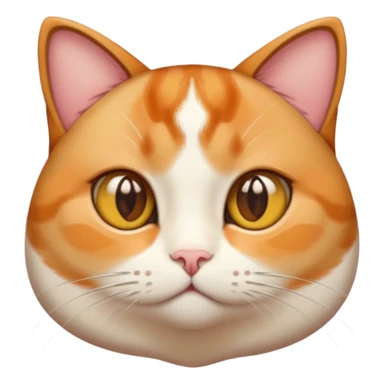 calico cat with cute slim face, small head, hazel eyes, and short but chubby body sticker