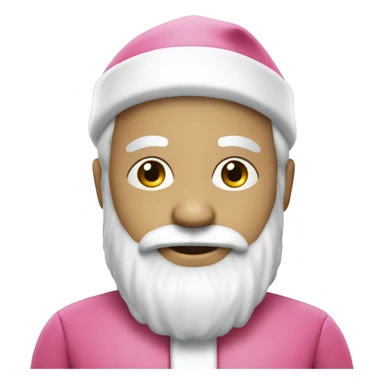 White Santa Claus with Pink Suit sticker