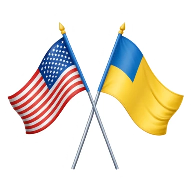 usa and ukraine flags together, sport equipment under sticker