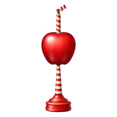 Vintage circus candy apple sticker