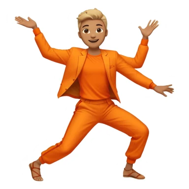 create a person emoji of Barcavibe is the superpower name Brings energy, momentum, and structure more fun and dancing sticker