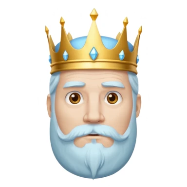 portrait of ice king sticker