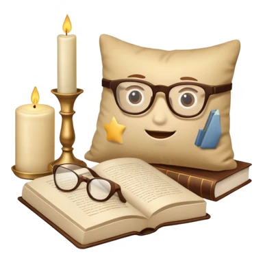 beige aesthetic objects like vase, book, pillow, glasses, and candle sticker