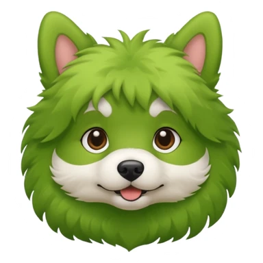 make the dogs fur green sticker