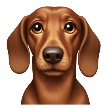 Dachshund dog brown  sticker
