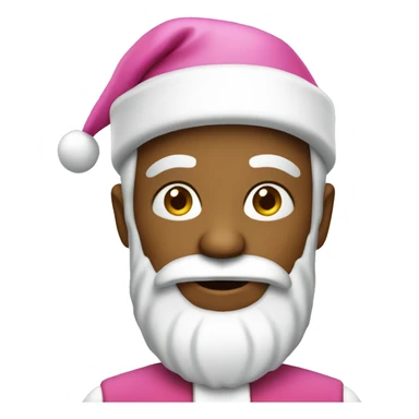 pink Santa Claus  sticker