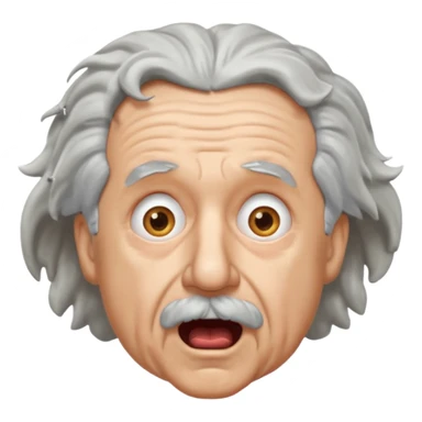 Einstein is shoked sticker