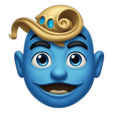 Blue genie from Disney’s Aladdin  sticker