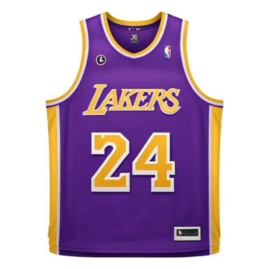 los angeles lakers jersey sticker