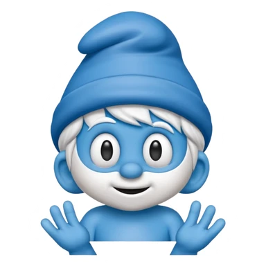 smart smurf  sticker