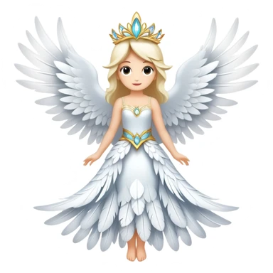 Un ganso disfrazado de hada sticker