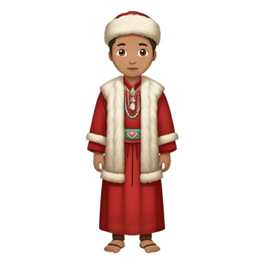 photorealistic greenland citizen standing full length sticker