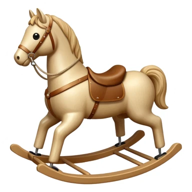 beige Rocking Horse sticker