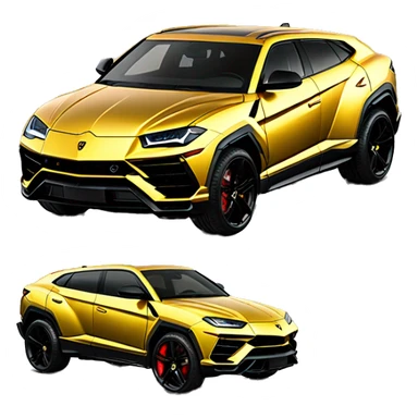 Lamborghini Urus gold sticker