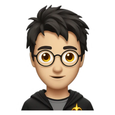 Harry Potter with scar in the shape of Lightning on forehead sticker