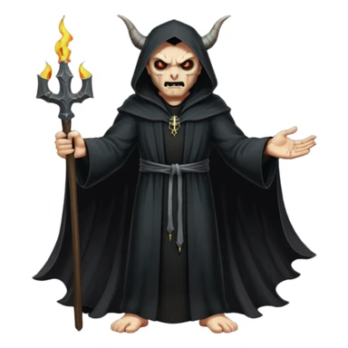 A preacher who's actually a demon.... but Noone knows it yet, in the style of your bleeding skull art. Dark gritty and menacing art style. Like in a doom game, full body sticker