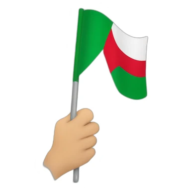 Drapeau de l’Algérie serrant la main au drapeau de la Palestine  sticker