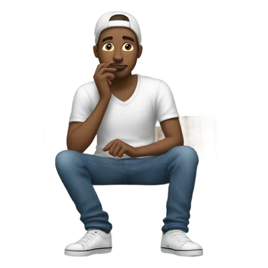 Guy smoking weed sticker