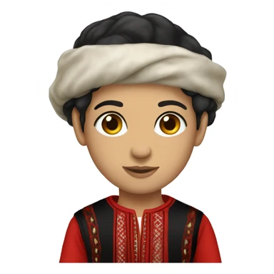 Traditional Albanian clothes  sticker