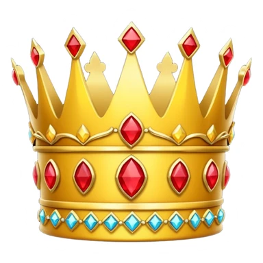 yellow crown with only red gems only lot red gems sticker