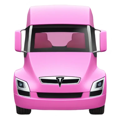 pink tesla cyber truck  sticker
