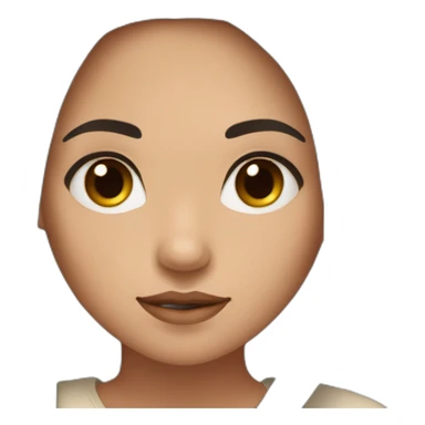 metis girl with dark brown eyes and long black Smooth hair With light brown strands sticker