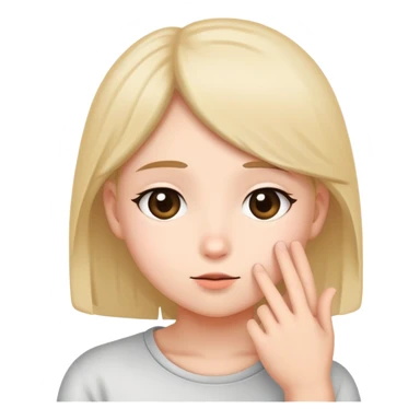 a cute and shy person asking and requesting for somthing 👉👈 with these emojies sticker