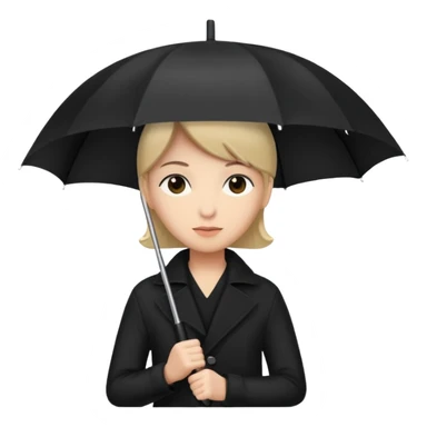 Black bloc with umbrella  sticker