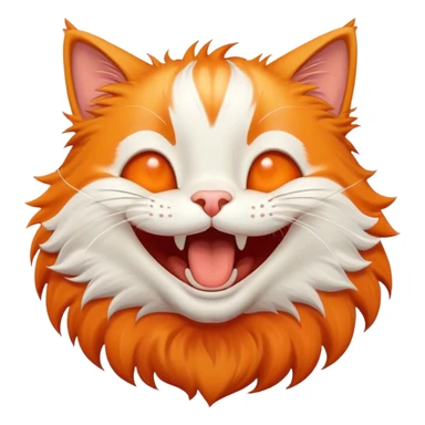 Lachende kat sticker