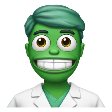 Pepe the frog in scrubs  sticker