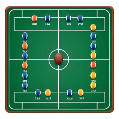 amercian football playbook formation sticker