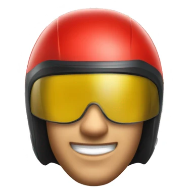 capacete de moto com viseira vermelha sticker