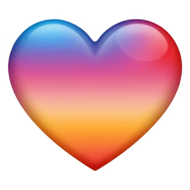 Ombré red orange yellow pink blue  heart 2016 vibes sticker