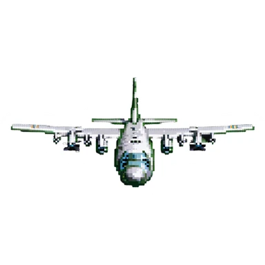 AC-130 gunship aircraft flying sticker